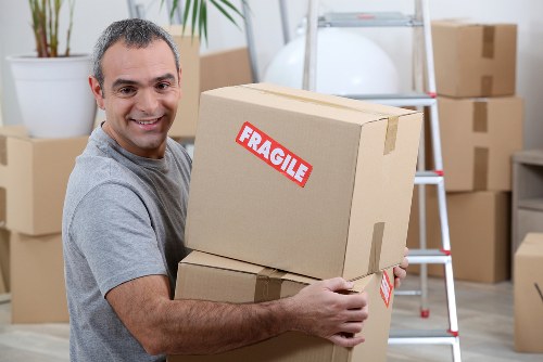 Illustration of a moving company website using cookies for functionality