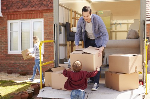 Local Tufnell Park move with boxes and furniture ready to load