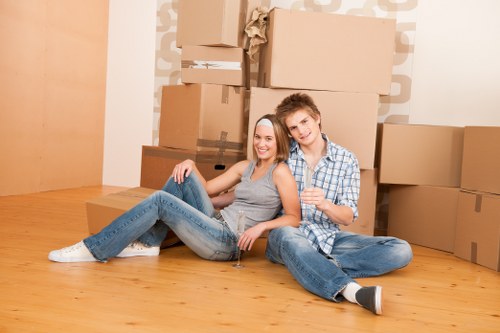 Packing and boxed household items ready for a local move in Tufnell Park