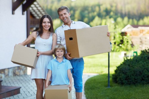 Moving day checklist and packed boxes for a Tufnell Park house move