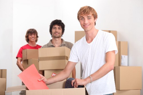 Local moving team planning access for a North London property