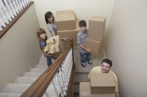 Careful furniture protection during a professional removal job